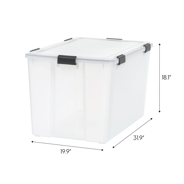 WeatherPro™ 156 Qt Storage Box - 3 Pack - Clear - IRIS USA, Inc.