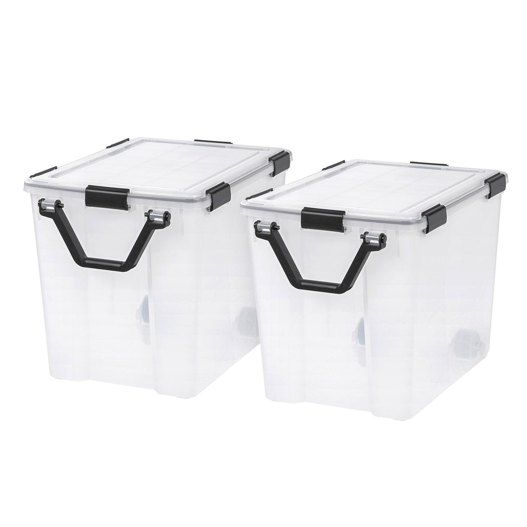 103 Quart WEATHERTIGHT® Storage Box, 2 Pack, Clear - IRIS USA, Inc.